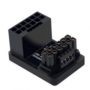 WLGQ Adaptateur d'alimentation PCIe 5.0, PCI-E 5.0 Power Modular Adapter 12 + 4 600W 12VHPWR ATX 3.0, connecteur 16 Broches 12+4 (Type B) (wlgq, neuf)