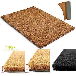 MadeInNature Tapis d'entrée en Coco | Paillasson Fibres en Coco Naturel – Effet nettoyant | Dimension et Couleur au Choix (Largeur 120cm x Longueur 180cm x Hauteur 24mm, Naturel) (cité de la déco, neuf)