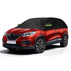 Housse de Voiture Compatible avec Renault Kadjar 2015-2022, Demi Housse Voiture Exterieur R&eacute;fl&eacute;chissantes, Imperm&eacute;able et R&eacute;sistant &agrave; la Neige, Protection Anti-UV et Antipoussi&egrave;re (JinsenTGG, neuf)