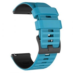 MYSNBKN 24mm bracelets montres en silicone pour hommes femmes, bracelet de remplacement pour Suunto 9/9 Baro/D5/D7/Spartan Sport/Wrist HR/Traverse 24mm/Smartwatch 2 SW2 (MYSNBKN-FR, neuf)