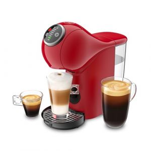 Krups Nescaf&eacute; Dolce Gusto Machine &agrave; caf&eacute; capsules, Cafeti&egrave;re multi-boissons, Haute pression, 15 bars, Programmable, Arr&ecirc;t automatique, Compact, Genio S Plus, Rouge KP340510 (MESJAMBESCHIC, neuf)
