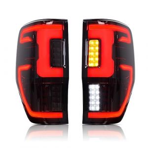 Feux arri&egrave;re Fit pour Ford Ranger Raptor 2012-2021 Feu arri&egrave;re DRL Signal de clignotement Frein invers&eacute; LED Lumi&egrave;res Feu arri&egrave;re (GoodStuffShopok, neuf)