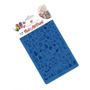 Pochoir &agrave; ongles de No&euml;l en acier inoxydable avec motif renne et arbre pour les vacances, manucure, art des vacances, pochoir pour les d&eacute;butants (XCengzy, neuf)