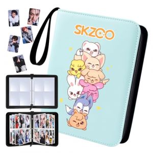 Stray Kids Porte Cartes Photo: SKZ Skzoo Album de Scrapbooking Album de Cartes Entra&icirc;neurs Albums de Cartes Avec 400 Pochettes de Cartes - Cadeaux Kpop Merch (Blue-2) (MoKeTing, neuf)