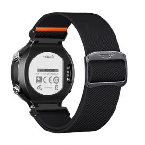 Nylon Bracelet pour Garmin Forerunner 235/230/220/620/630/735XT Bracelet, Réglable Fermoir en Acier Inoxydable Sangle de Rechange Compatible avec Garmin Forerunner 235 (2,Aucun type de métal) (Kemikeji, neuf)