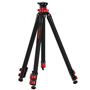 IFOOTAGE Gazelle TC6S Trépied Appareil Photo Reflex Professionnel en Carbone, Rotule Rotative à 360°,Trépied Vidéo 3 Sections avec Pôle Central pour Reflex et Hybrides avec Objectifs Longue Focale (IFOOTAGE-WL, neuf)