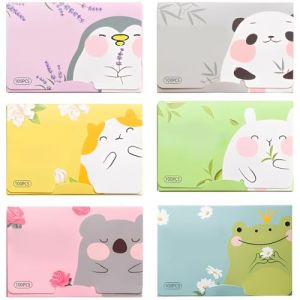 COYUN 600 Pi&egrave;ces Papier Buvard d'huile, Papiers Facial Buvard d'huile pour Absorber l'huile du Visage, Papier Buvard D'huile Naturelle, Pour Les Soins De La Peau Huileuse(Multicolore) (HLWA RETAILS LTD UKSTORE, neuf)