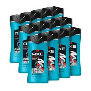 Axe Gel Docuhe I Gel de Douche & Shampoo | 2-en-1 Sport Blast | Combat les bact&eacute;ries causant des odeurs I Lot de 12 pi&egrave;ces 400 ml (Hellowcost Europe, neuf)