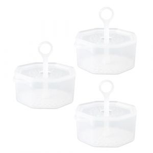 MUCKLILY Lot de 3 Tasses &agrave; Mousse Transparentes en PP Compactes et Portables pour Nettoyage du Visage Mousse Fine et D&eacute;licate pour Voyage et Usage Quotidien Nettoyant Visage (Senike, neuf)