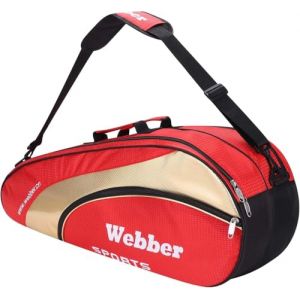 IBLUELOVER Sac de Raquette de Badminton et Tennis - Bandoulière pour 3-6 Raquettes de Squash - Poche pour Volants et Chaussures - Étanche et Rangement (IBlueloveruk, neuf)