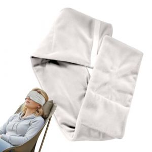 Housse de sommeil occultante &ndash; Ultra douce et respirante, bouclier de sommeil de nuit, pour les yeux avec peluche r&eacute;versible, relaxation des yeux | Le tissu r&eacute;versible confortable du coussin ai (DawnSurf, neuf)