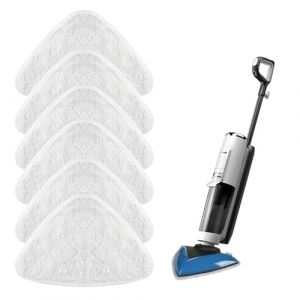 Zxglxinyao Lot de 6 tampons pour balai vapeur Vileda, coussinets de nettoyage en microfibre lavables, t&ecirc;te de balai de rechange en tissu pour Vileda (XinYaoQY, neuf)