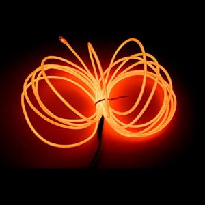 Balabaxer Fil &eacute;lectroluminescent orange - 5 m - R&eacute;duction du bruit - Portable - N&eacute;on stroboscopique - Pour f&ecirc;tes, Halloween, d&eacute;coration &agrave; faire soi-m&ecirc;me (shenzhen changxinde science&technology co.,ltd., neuf)
