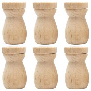 HEANUJJ 6 pi&egrave;ces Diffuseur de Parfum Bois Pendentif Bouteille Huile Essentielle pour Voiture Accessoires DIY Diffuseur Huiles Naturel et D&eacute;coratif (LINYUAF, neuf)