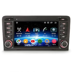 Erisin 7 Pouces 8-Core 4GO RAM+64GO ROM Android 14 Autoradio pour Audi A3 S3 RS3 RNSE-PU GPS St&eacute;r&eacute;o Dab+ IPS &Eacute;cran Tactile sans Fil CarPlay Android Auto Bluetooth 5.0 Canbus WiFi DSP TPMS OBD2 SWC 4G (ErisinofficialDVD, neuf)