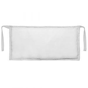 Ferocity White Blanc Coussin Appui-tête pour transats en Bois 45 x 25 cm Coussins hydrofuges en Polyester de Haute qualité avec Rembourrage en Flocons de Fibres Creuses de Polyester [144] (ferocity-shop, neuf)