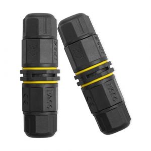 JSADZKJ Connecteur de câble étanche IP68 M20 4 pôles Connecteur étanche pour l'extérieur Gamme de fils (3.5-10mm) Pour éclairage LED extérieur 2pcs (4 pôles) (JSADZKJ, neuf)