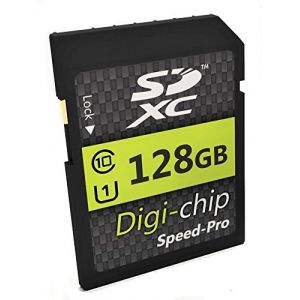 Carte Mémoire 128 Go SDXC Classe 10 Digi Chip pour Appareils Photo Canon EOS 7D Mark II, EOS M2, EOS 750D, EOS 760D & EOS 5DS (Low Price Memory, neuf)