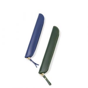 Kaizuca Lot de 2 Stylo Doux Housse, Porte Stylo Cuir,avec Fermeture &Eacute;clair, pour Stylo Plume, Stylo &agrave; Bille, Stylus (YiJun home, neuf)