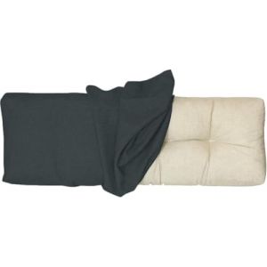 Housse de Coussin pour Banc de Jardin 100x50 100x40 130x50 80x40, Housse de Rechange pour Coussin de Dossier avec Fermeture &Eacute;clair, &eacute;pais 10cm, Tissu de lin pour Chaise, Banc(Dark Gray,110x45x10cm Thi (JANNE TORRY, neuf)