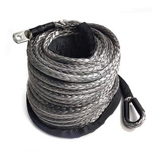 DaiJiubu Corde synthétique de treuil forestier, en plastique, gris, polyéthylène à haut poids moléculaire, 10 mm x 30 m, 23809 lbs, 10,8 T, pour 4 roues motrices, industriel, tout-terrain (DDAREH, neuf)