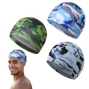 KOLZEMV 3 PCS Cyclisme Skull Cap, Respirant &Eacute;t&eacute; Chapeau Parfait pour Homme, sous Casque Moto, Doublure de Casque Sports (ZHAO CI YK, neuf)