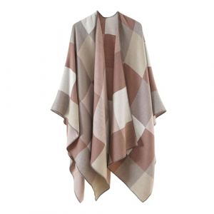Poncho d'hiver pour Femme Femmes doux Cachemire &eacute;charpe en Laine de Grandes Pashminas ch&acirc;le Automne Printemps Hiver Coupe-Vent Chaud Mode Cape Ch&acirc;le Cardigan Ch&acirc;le Cape Poncho Chaud De Femme (Beythetly, neuf)