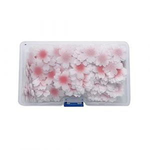 Uposao 100 Pi&egrave;ces Comestibles Fleurs, Fleurs Comestibles Cupcake Toppers Gluant Papier De Riz D&eacute;coratif D&eacute;corations De G&acirc;teau D&eacute;corations De Nourriture De F&ecirc;te d'anniversaire (Uposao, neuf)