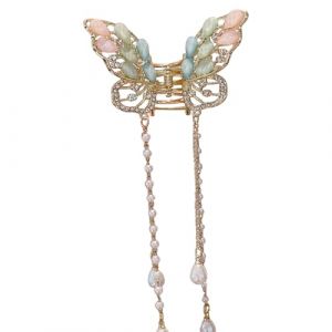 TingHaoO Pince à cheveux papillon élégante accessoire de cheveux papillon glands pince à cheveux papillon épingles à cheveux papillon accessoires cheveux (qoeifj, neuf)
