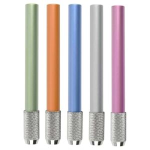 LEEQBCR 5 PCS Rallonge de Crayon Réglable en Alliage d'Aluminium pour École Atelier de Peinture Écriture, Métal, Vert, Orange, Bleu, Argent, Violet, économisez les ressources et ne gaspillez pas (LEEQ EU, neuf)