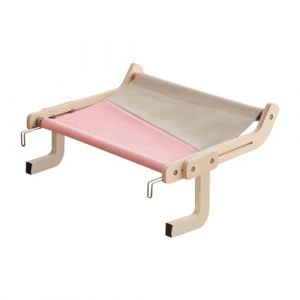 Hamac de fenêtre pour chat - Lit de soleil de sécurité pour chat - Barre de fenêtre pour banc de chat - Lit de radiateur réglable pour chat - Hamac de fenêtre pour chat monté pour rebord de fenêtre (queen'style, neuf)