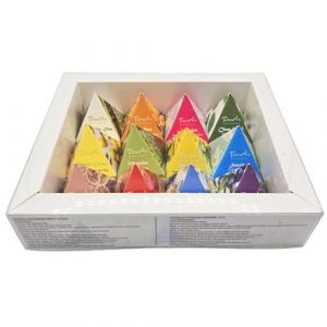 Coffret Dégustation Thé | 12 Sachets Pyramide | Saveurs Uniques | Thé Vert, Thé Blanc, Saveurs Fruitées | Boîte Cadeau (FILEANE, neuf)