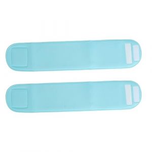 Coussinet en gel pour le cou, patch en gel anti-&acirc;ge nourrissant en coton r&eacute;utilisable pour dormir 2 pi&egrave;ces (bleu) (Neufday ss, neuf)