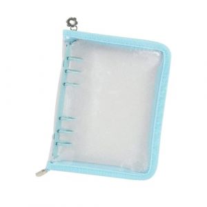 Classeur &agrave; anneaux A6, album de cartes photo en PVC transparent pour collectionneurs K-Pop, couverture souple rechargeable avec jolie fleur zipp&eacute;e, id&eacute;al pour les cartes &agrave; collectionner et le (Daily Choices, neuf)