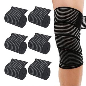 eupdd 5 Bande Genoux Bandage au Genou: 120cm Manchon Compression Mollet pour Cuisse, Compression Mollet, Maintien de Compression genoux, Manchons de compression, pour Fitness, Soulager la douleur (EUPDD, neuf)