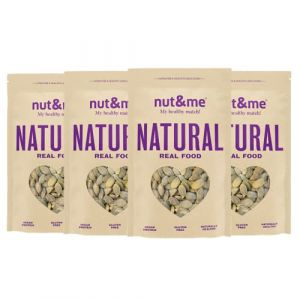 Graines de courge décortiquées 1,2 kg nut&me | Graines de citrouille | Keto | Naturelles et non salées | Low carb | Sans gluten | Pack 4 x 300 gr (nut & me, neuf)