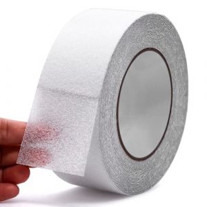 Piuluvor&reg; Ruban Antid&eacute;rapant 10 m &times; 5 cm Adh&eacute;sif Antid&eacute;rapant Transparent Bande Antiderapante Escalier, Adh&eacute;sif Antid&eacute;rapant Imperm&eacute;able Utiliser Int&eacute;rieur et Ext&eacute;rieur (DARUILTD, neuf)