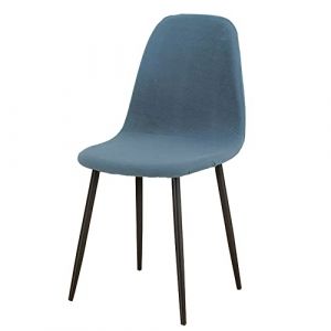 Housses de Chaise scandinave Revêtement de chaises de Cuisine Housse de Chaise scandinave pour Salle à Manger Extensibles Lot de 4 Gris Bleu (CHNSHOME-FR, neuf)