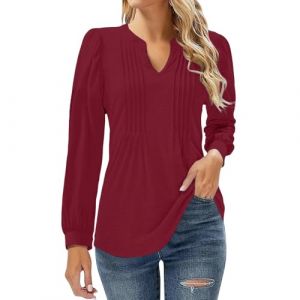 Chemisier Blanc Femme Tunique Voile Chemise Femme Grande Taille Legere Col Mao Orange Chic en Soie Saharienne Longue Lin Chemisiers Et Blouses Chemisier Manche 3/4 Blanc (Uwdiohq, neuf)