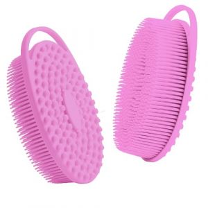 Brosse pour le corps en silicone, brosse de douche, brosse de douche en silicone, brosse de douche en silicone, brosse de douche pour le corps, brosse de nettoyage en silicone, éponge de douche (Mengwh, neuf)