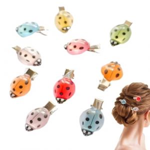 Hogvinnatil Pince &agrave; cheveux | 10 Pi&egrave;ces Pinces En Forme De Coccinelle - Lumineux Et Pour Styling D&eacute;coration Cheveux Sac &Agrave; Dos Robes D'&eacute;cole F&ecirc;te Rendez-vous Filles Filles Filles (rivtandt, neuf)