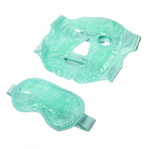 FONDOTIN Masque de Froid Gel pour Yeux et Visage Pack Chaud Froid Réutilisable Léger et Portable pour Relaxation des Poches et Fatigue Convient pour Sommeil Paisible Couleur Aléatoire (KIOONG, neuf)
