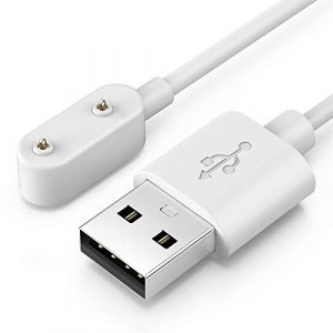 TUSITA Chargeur Câble Compatible avec Huawei 4X 4Pro, Band 6 Pro 7 8 9, Huawei Watch Fit 1 2 Mini New,Honor Band 6 7 9 Watch ES, Samsung Galaxy Fit 3, Blanc, 1M (TUSITA Go, neuf)