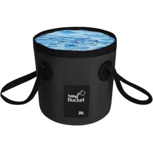 Seau Pliable, Seau de pêche, Seau de Camping Portable avec poignée, Seau de pêche pour évier extérieur ultraléger, Seau Pliable pour la pêche, Le Camping, la randonnée (Ruikcoll-EU, neuf)