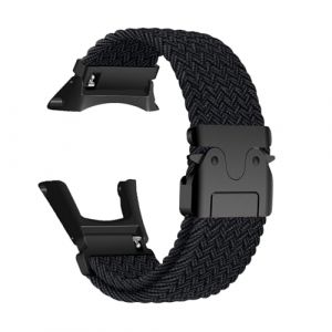 Tress&eacute; Bracelet en Nylon Compatible avec Suunto Ambit 3/3 Run/2/2R/2S/1/Sport Bracelet, R&eacute;glable Boucles Lat&eacute;rales en M&eacute;tal Sport Hommes Femmes Bande de Rechange pour Suunto Ambit 3 Sangles (24) (Kemikeji, neuf)