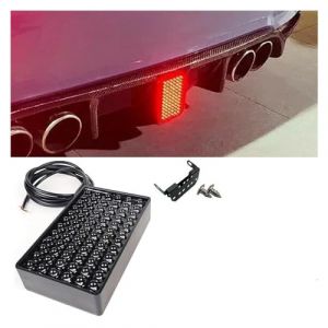 Feu Stop Feux Arri&egrave;re LED Voiture Universel V&eacute;hicule Diffuseur Arri&egrave;re Spoiler 12V F1 Style 72LED S Feu De Freinage Lampe De Signalisation Pour BMW Ensembles Feux Arri&egrave;re (Couleur : Model B-White LED (HUAKUNS, neuf)