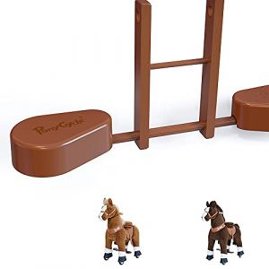 PonyCycle Accessoire Pad de P&eacute;dale pour Mod&egrave;le U, Taille 3/4 &ndash; Cheval Brun & Chocolat, P&eacute;dales en Plastique &ndash; Marron (PonyCycle, neuf)