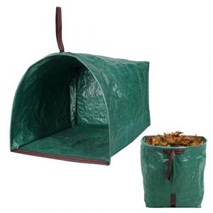 150L Sac de Jardin Dechet Vert, Sac Dechets Verts Resistant, Sacs &agrave; D&eacute;chets de Jardin avec Poign&eacute;es de Transport, Reutisable et Pliable pour V&eacute;g&eacute;taux, Feuilles, Pelouse Coup&eacute;e,Ultra Load Bearing (dejianzhuangshi, neuf)