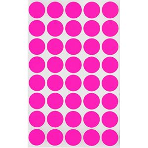 Royal Green Étiquettes Autocollantes Gommettes - Environ 2cm (20mm) – Rose Fluo - Paquet de 600 (RoyalGreenMarketEU, neuf)