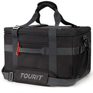 TOURIT Sac Isotherme Glacière Souple de Grande capacité de 40 canettes Refroidisseurs de déjeuner 32L pour Pique-Nique, Plage, Travail, Camping, Voyage (Jierhan FR, neuf)